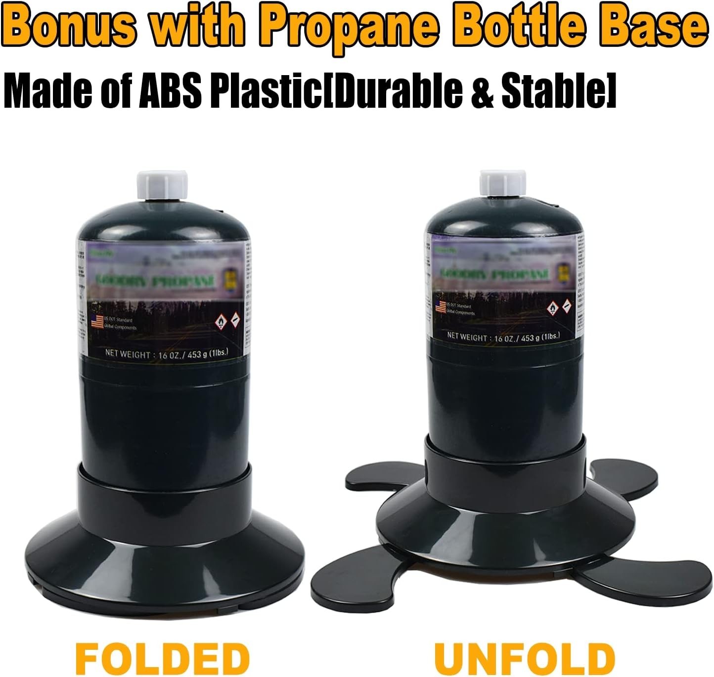 Portable 10,000 BTU Camping Propane Stove Set w/ Carry Case & Adjustable Burner