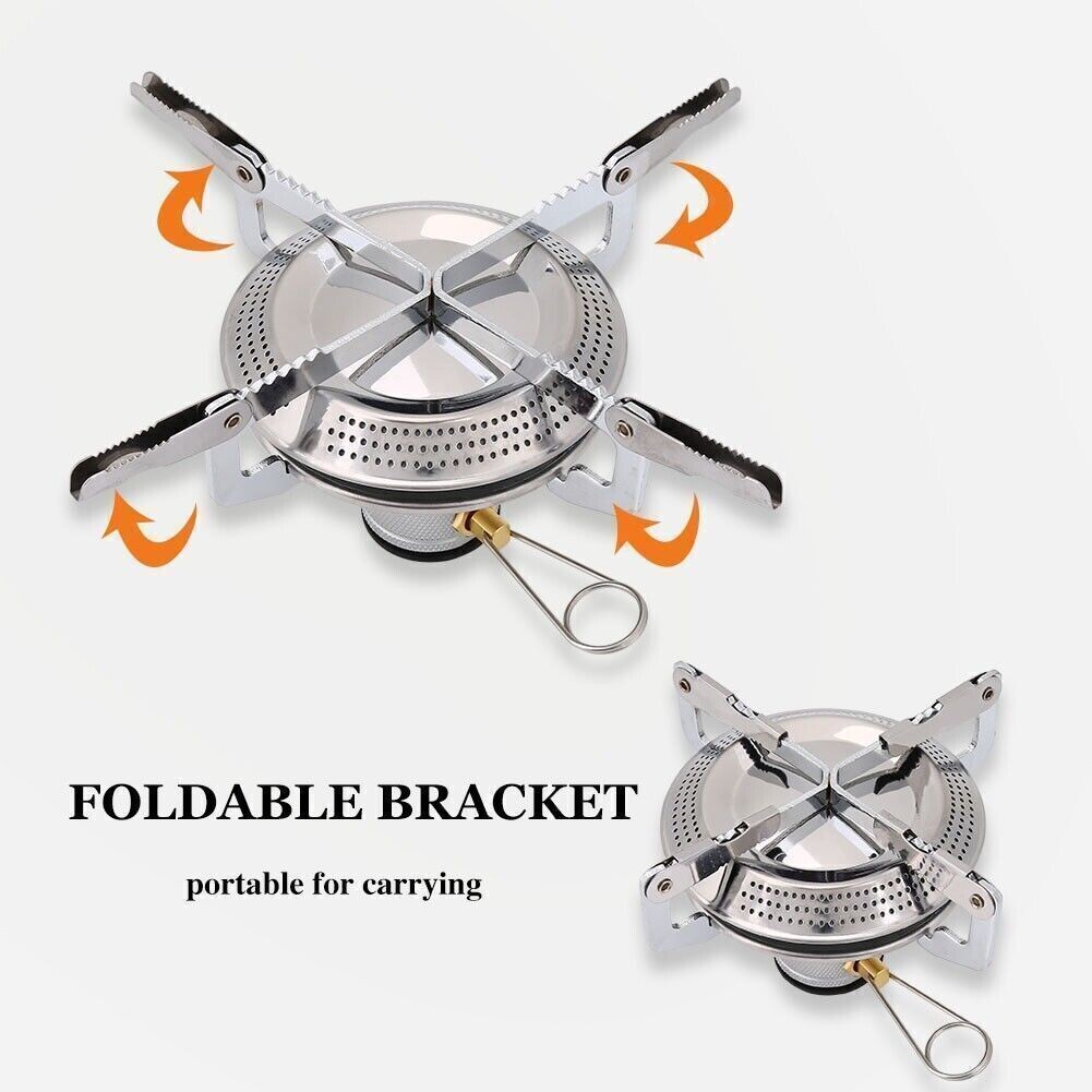 Mini Gas Stove Burner BBQ Camping Picnic Cookware Burner Outdoor Portable Tool