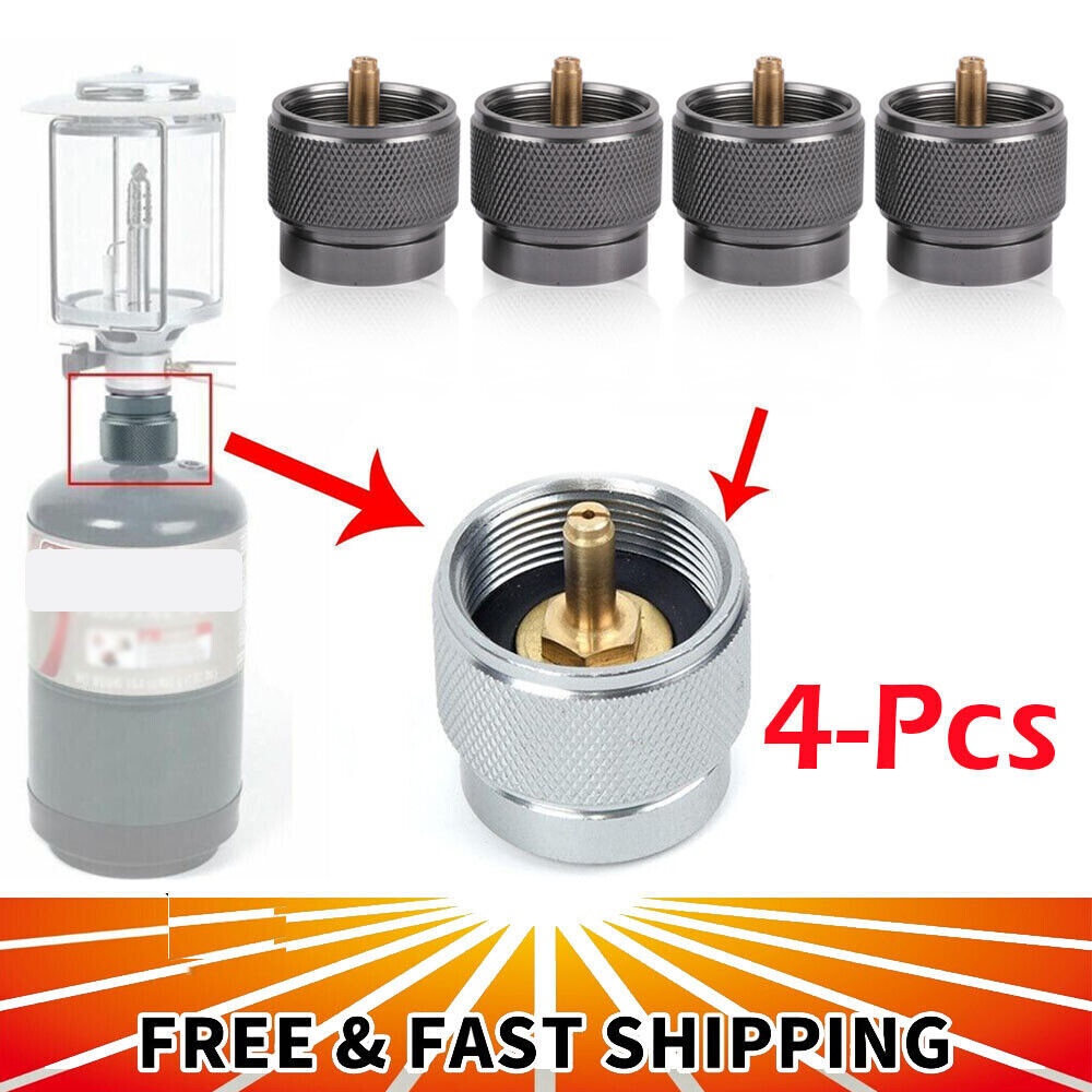 4Pcs Propane to Butane Adapter Converter Conversion for Camping Stoves Lights US