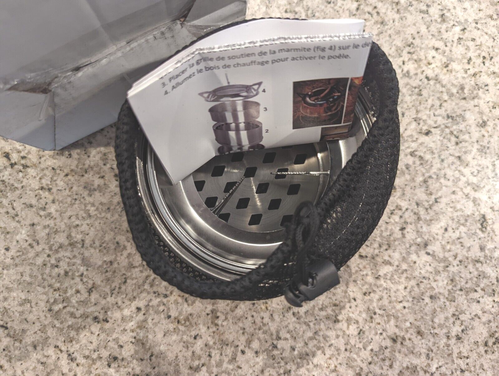 Eddie Bauer Portable Wood Burning Stove Silver Retails $89