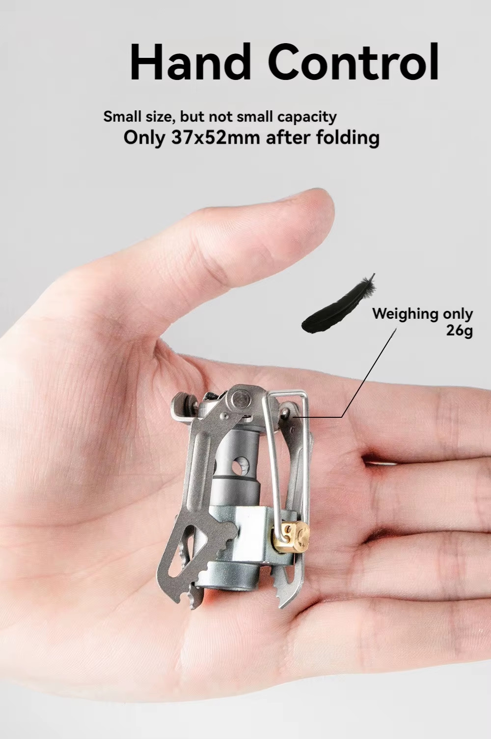 Titanium -3000T Mini Camping Gas Burners 25G One-Piece Pocket Stove Outdooor Hik