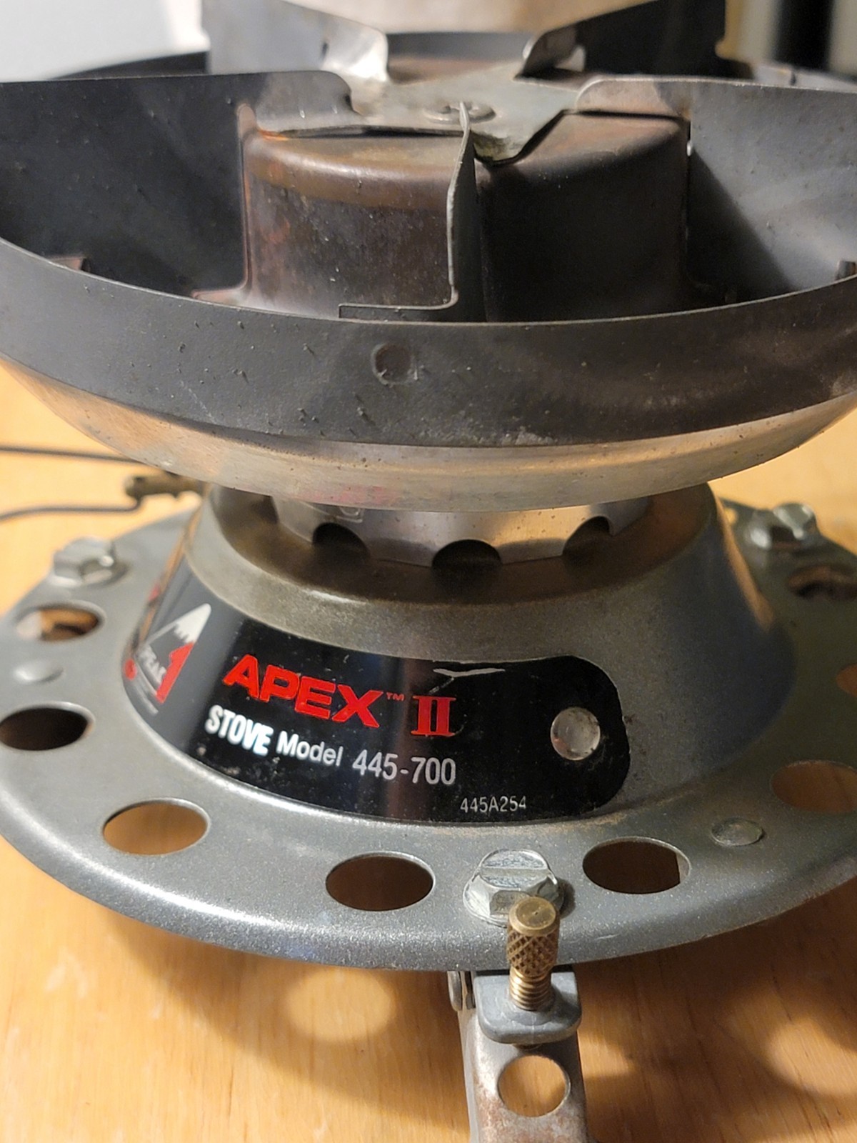 Coleman PEAK 1 APEX II Stove Camping One Burner Gas Model 445A700 Used Works