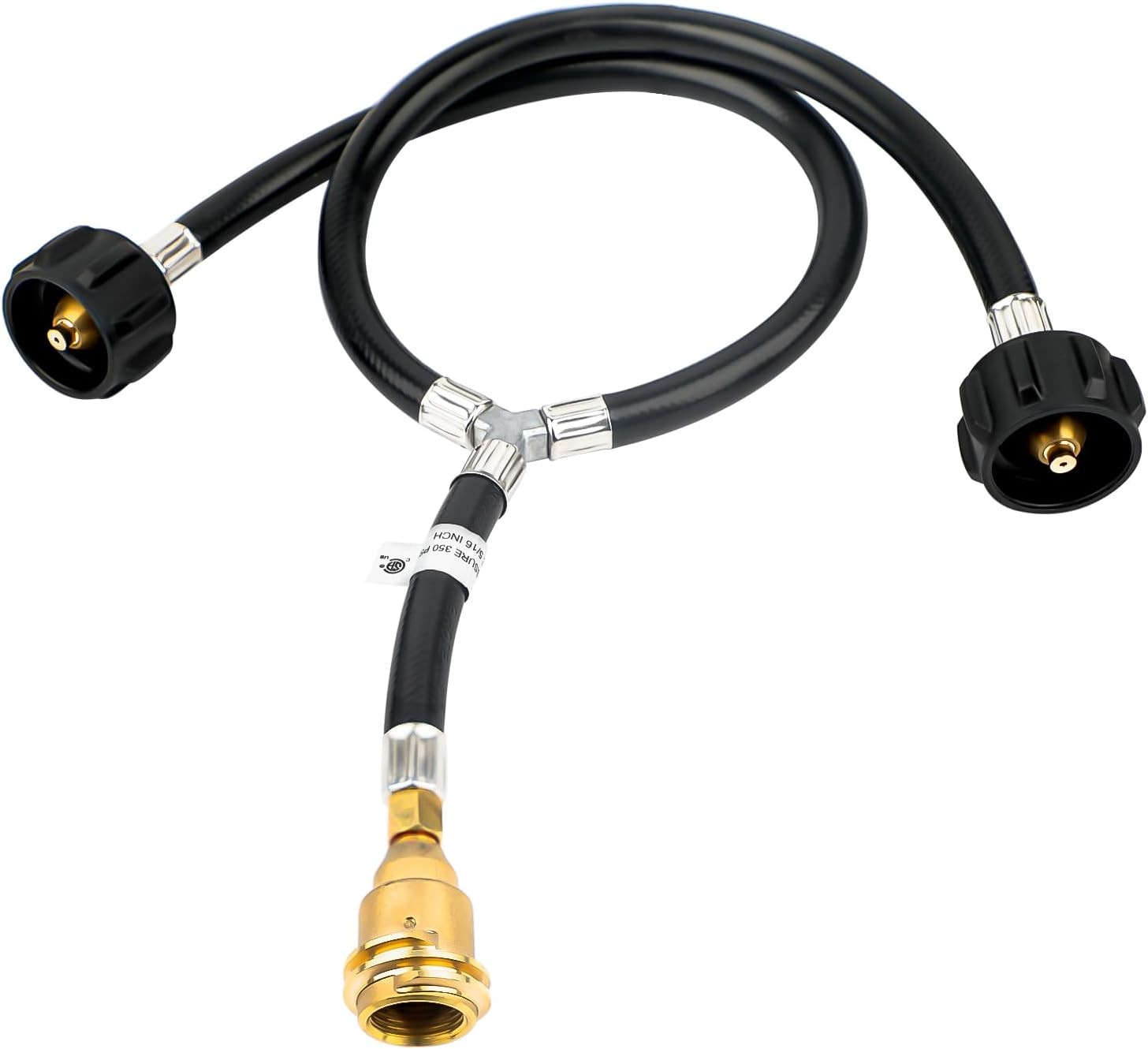 Y Type Splitter Propane Tank Converter Adapter Hose, 2-Way QCC1/Type1 Inlet…