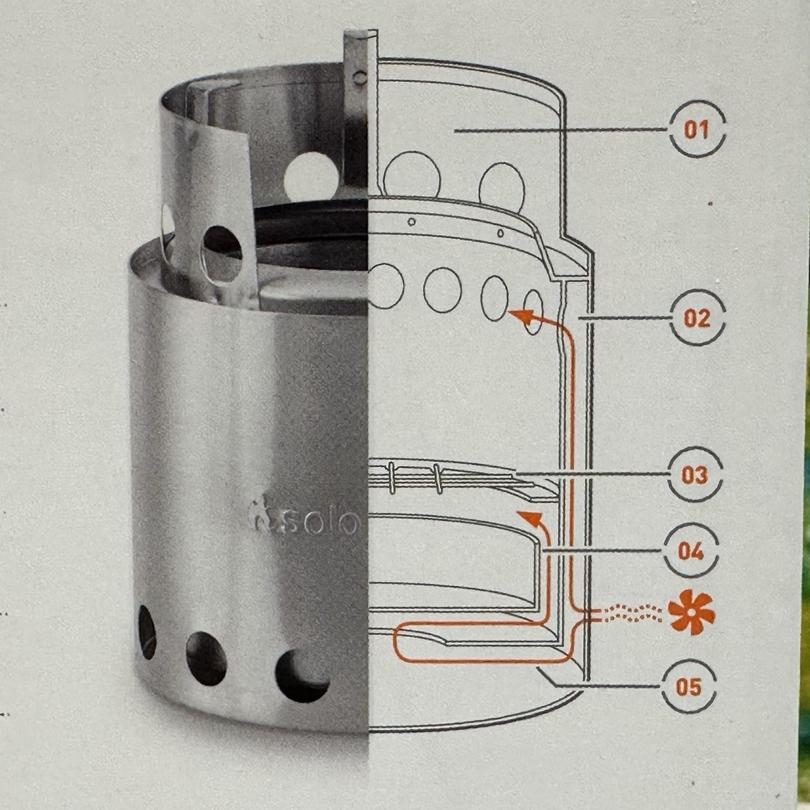 Solo Stove Lite Portable Camp Stove 304 Stainless Steel Low Smoke Bonfire NEW!