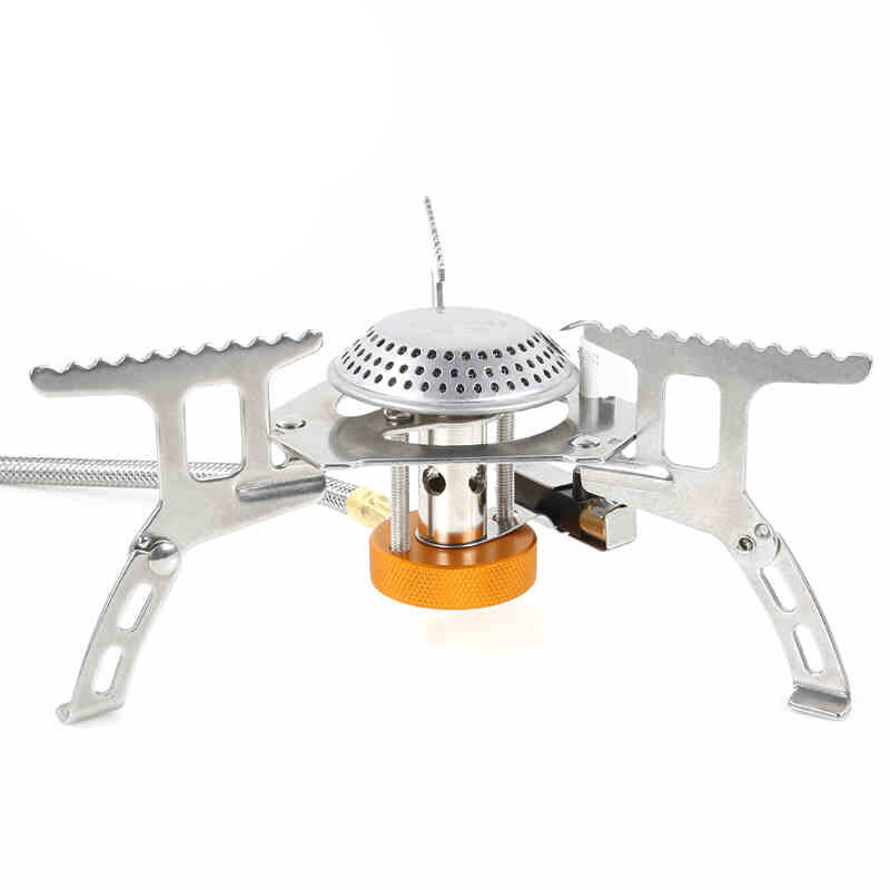 3900W Portable Backpacking Stove, Camping Gas Stove 1LB Propane Tank Adapter New