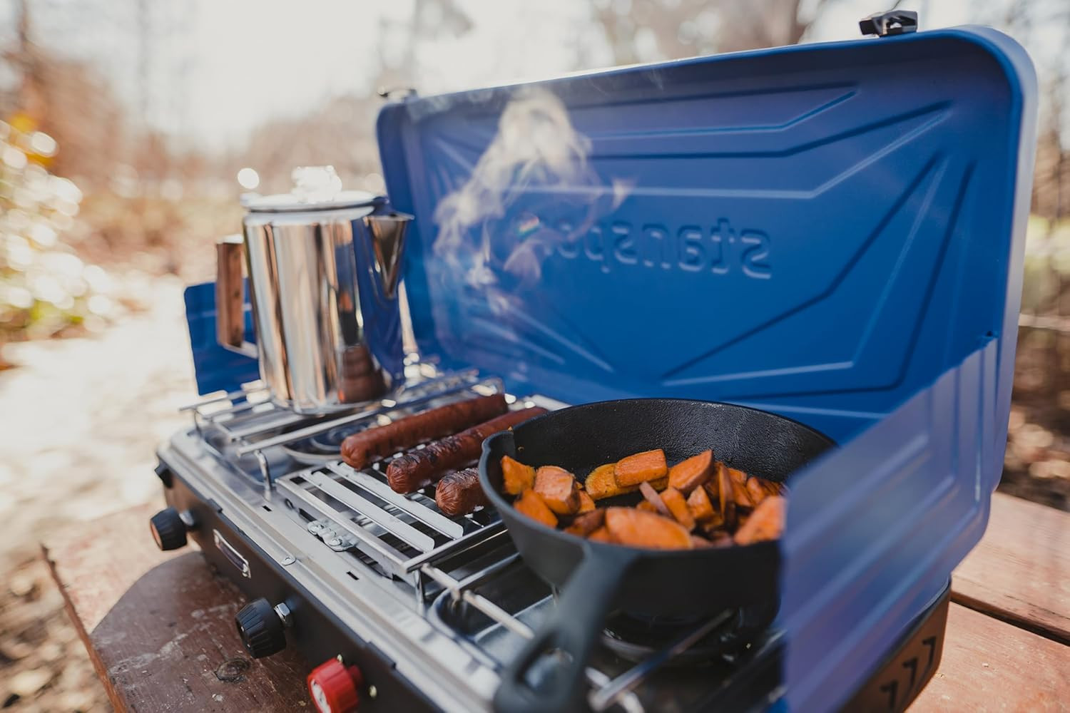 2-Burner Propane Stove with Grill (212-600-50)