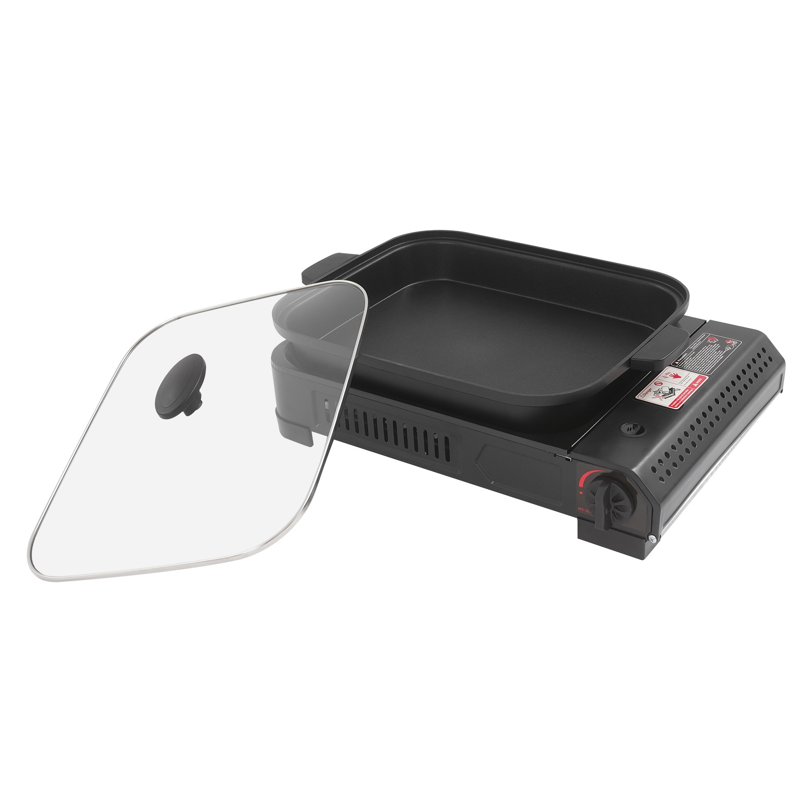 Portable Butane Stove with Grill Pan Camping Gas Stove Gas Grill Stove
