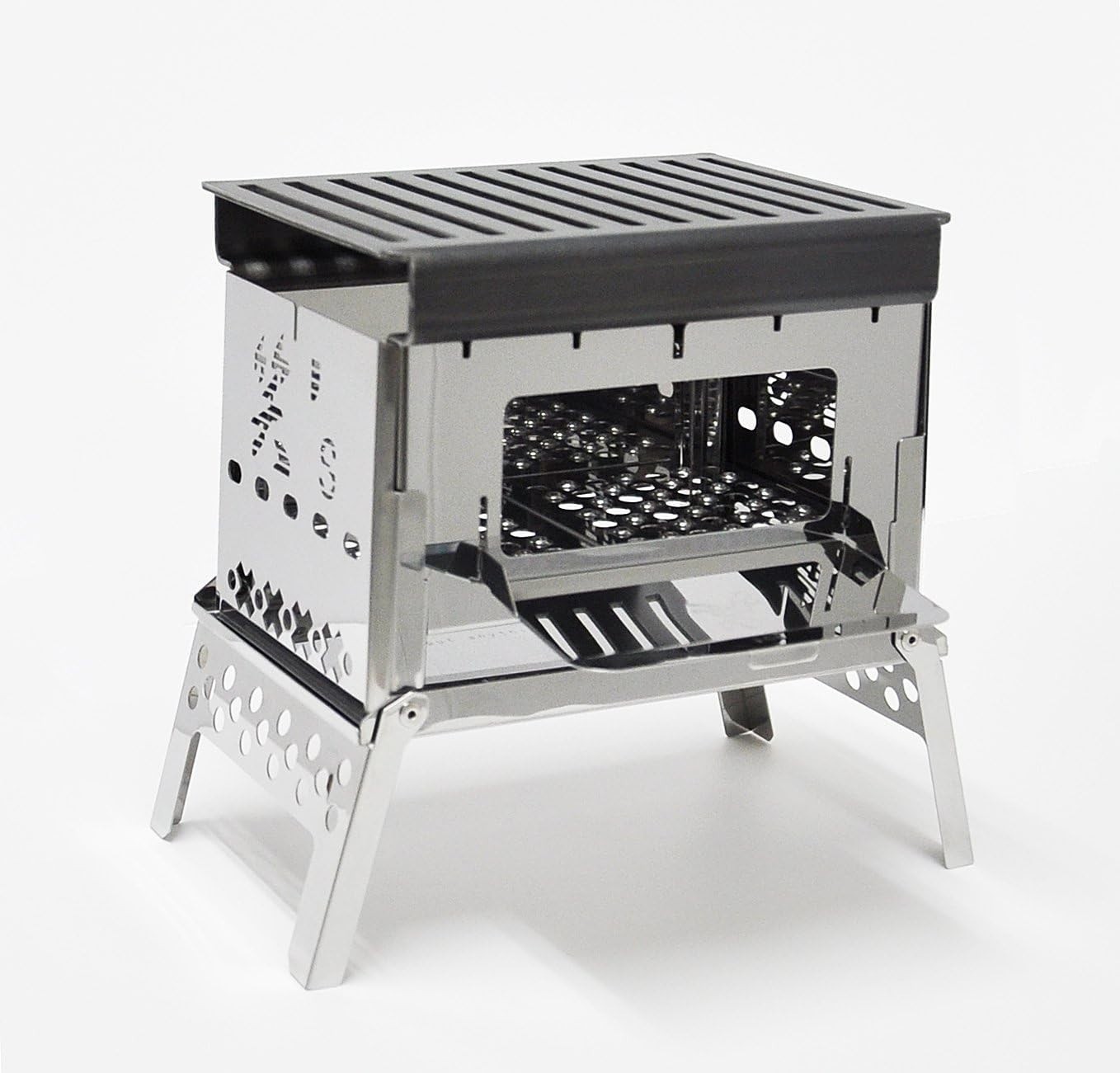 sho’s compact bonfire grill B-6kun 4-piece set SHO-0004-10-25-38 Camping Cook