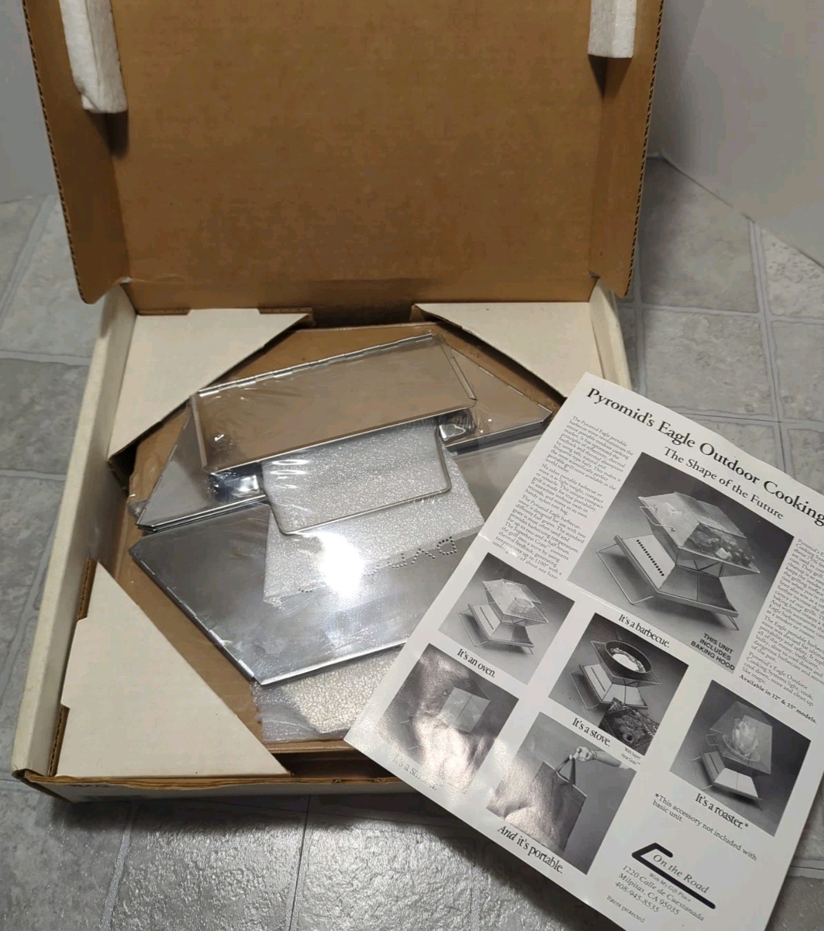 Vintage Pyromid Outdoor Cooking System Stove 11×11 USA Stainless