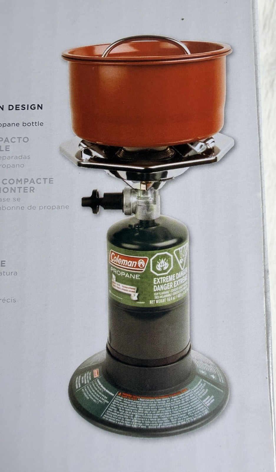 Coleman Bottle Top Propane Stove Perfect Flow 10,000 BTU Camping New Open Box