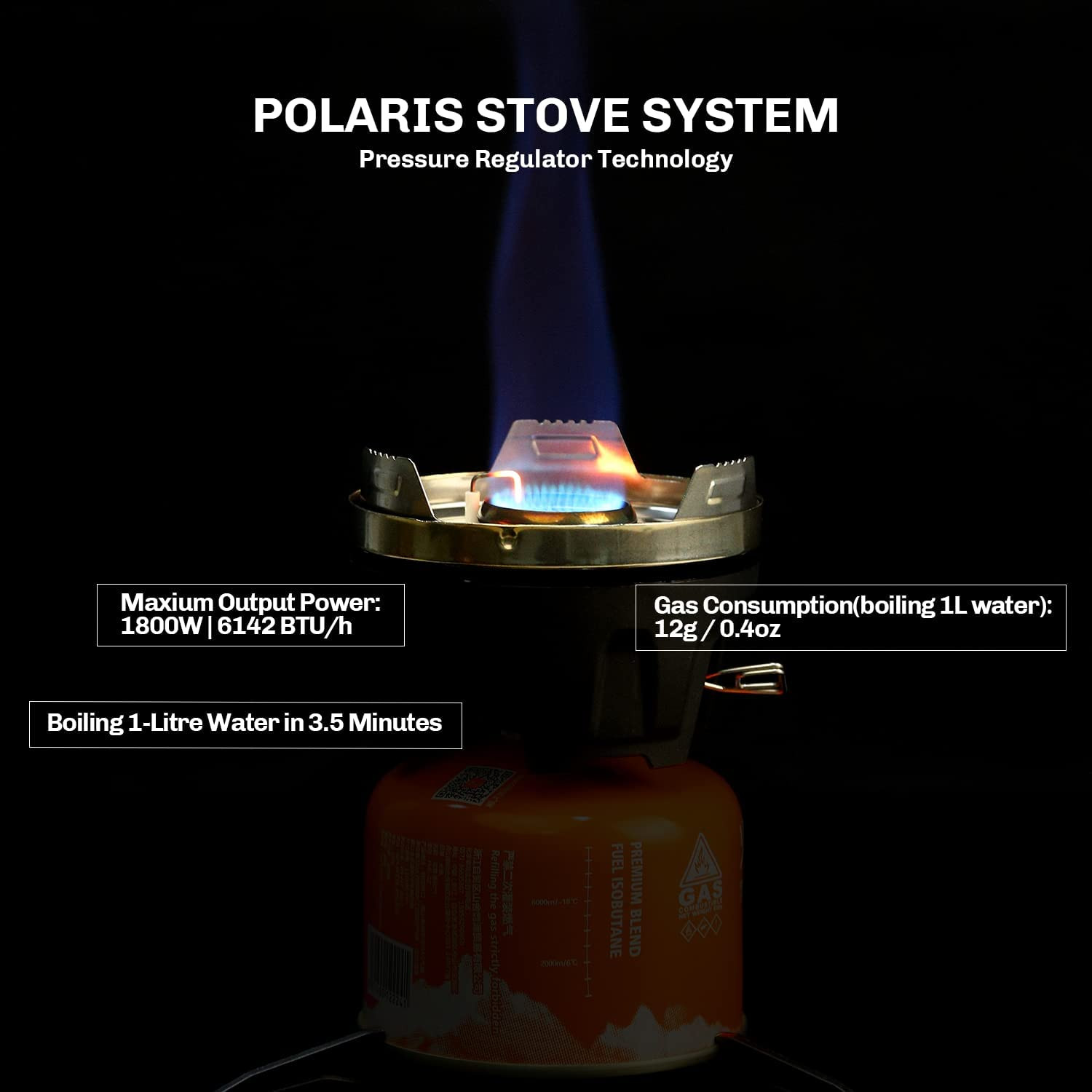 Fire Maple Polaris Cooking System | Portable Camping Backpacking Stove with Micr
