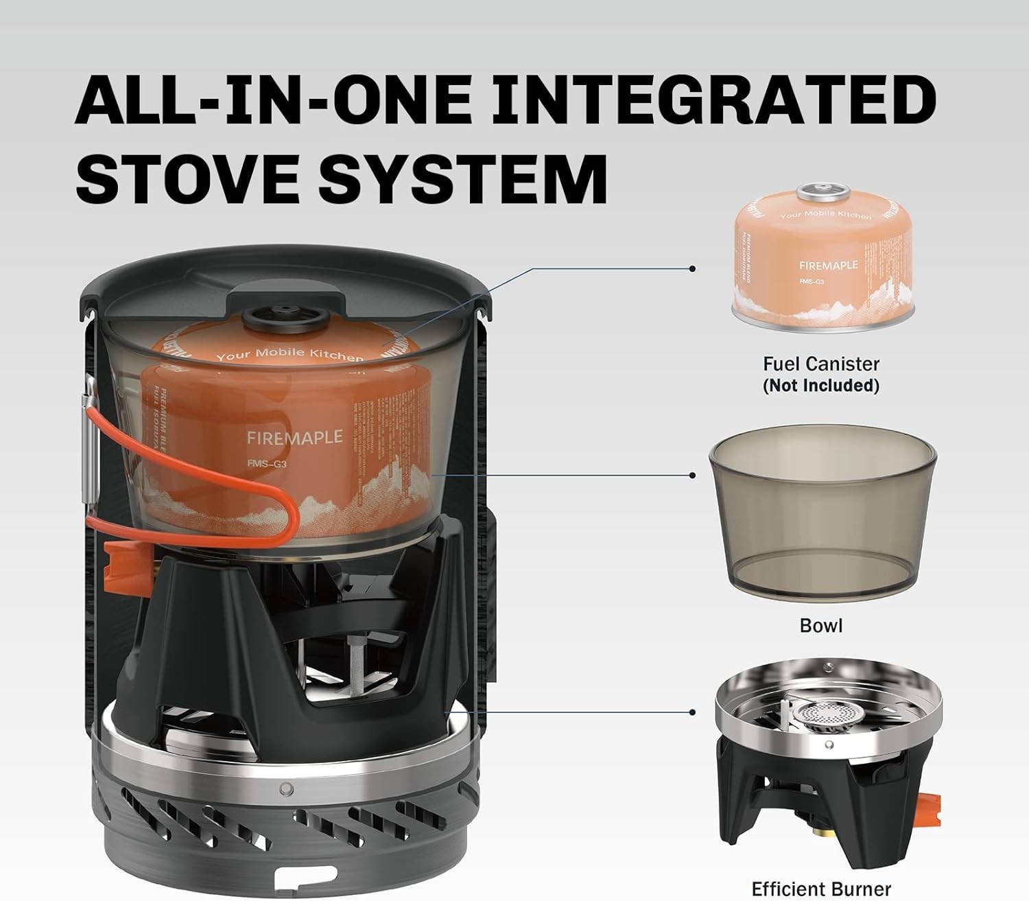 Fire-Maple “Fixed Star 1” Backpacking and Camping Stove System | Outdoor Propane