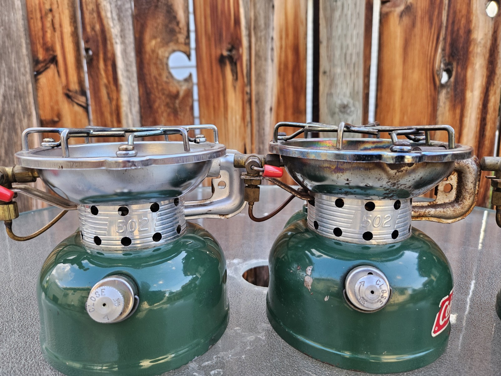 Lot of 3 Vintage Coleman 502 Single Burner Stoves