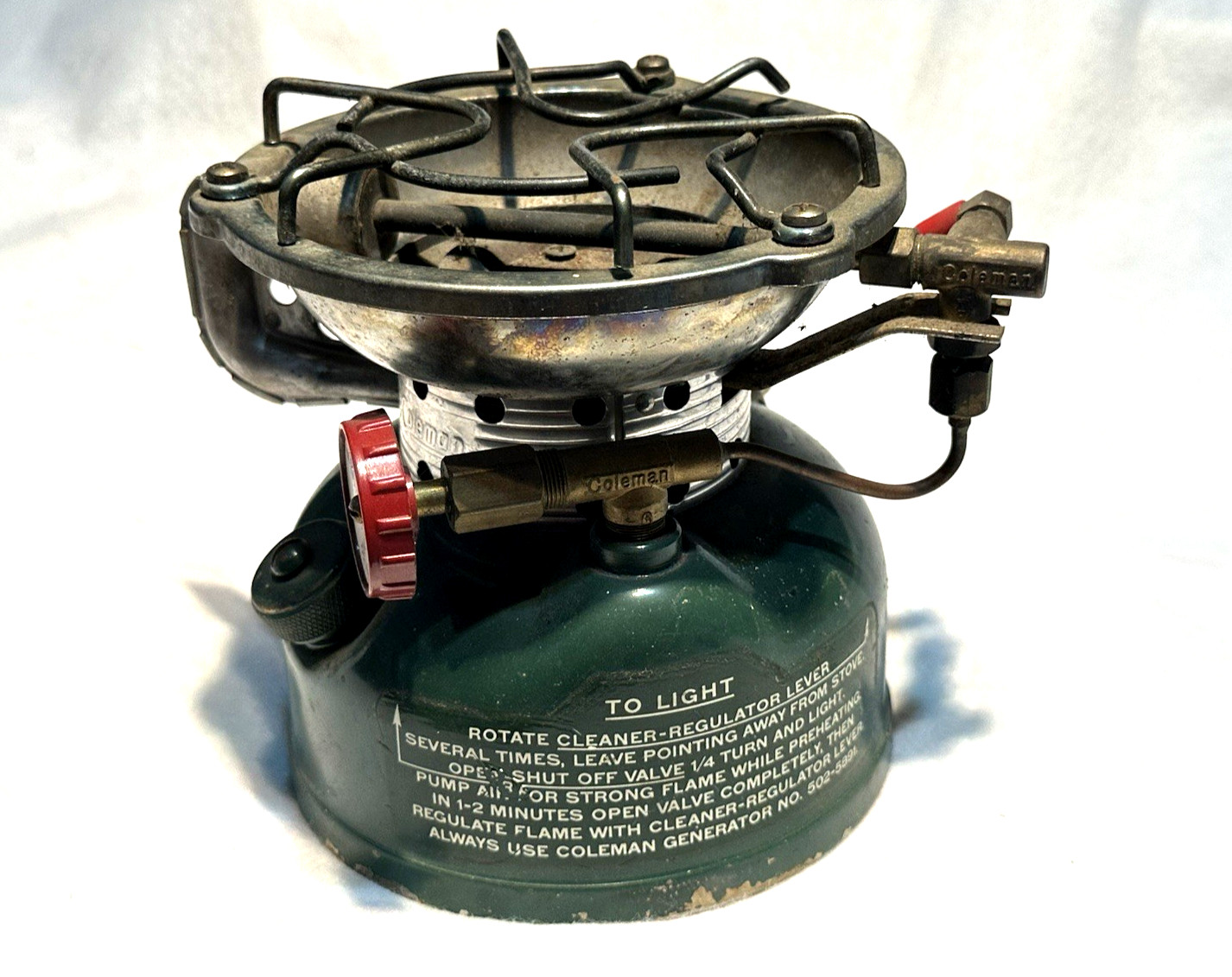 Vintage 1965 Coleman Model 502 Sportster Single Burner Camping Stove