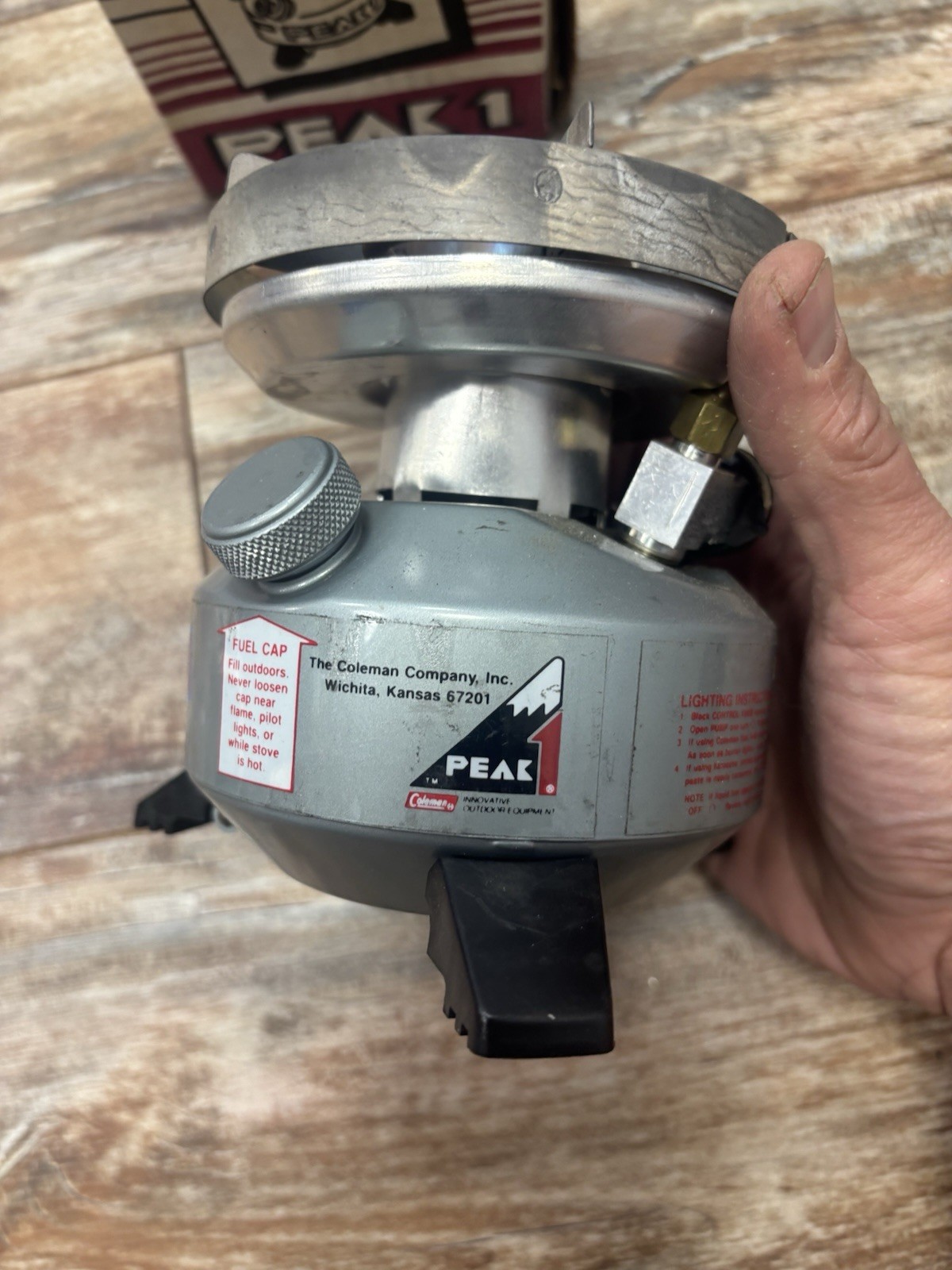 VINTAGE 1980s COLEMAN PEAK 1 MULTI-FUEL BACKPACK STOVE MODEL 550-499 Canada