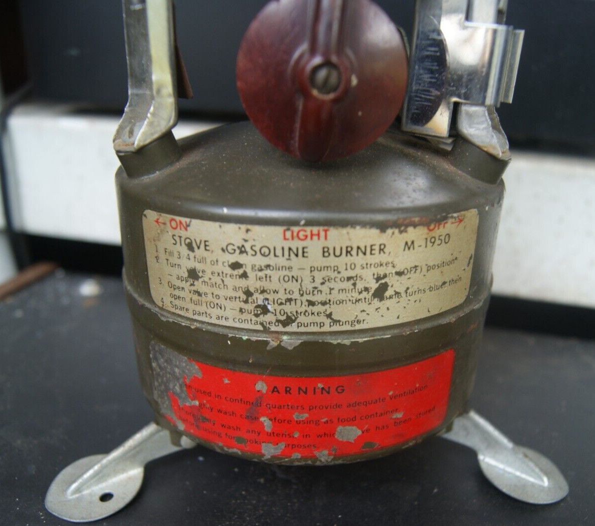 1965 M-1950 GASOLINE MILITARY STOVE