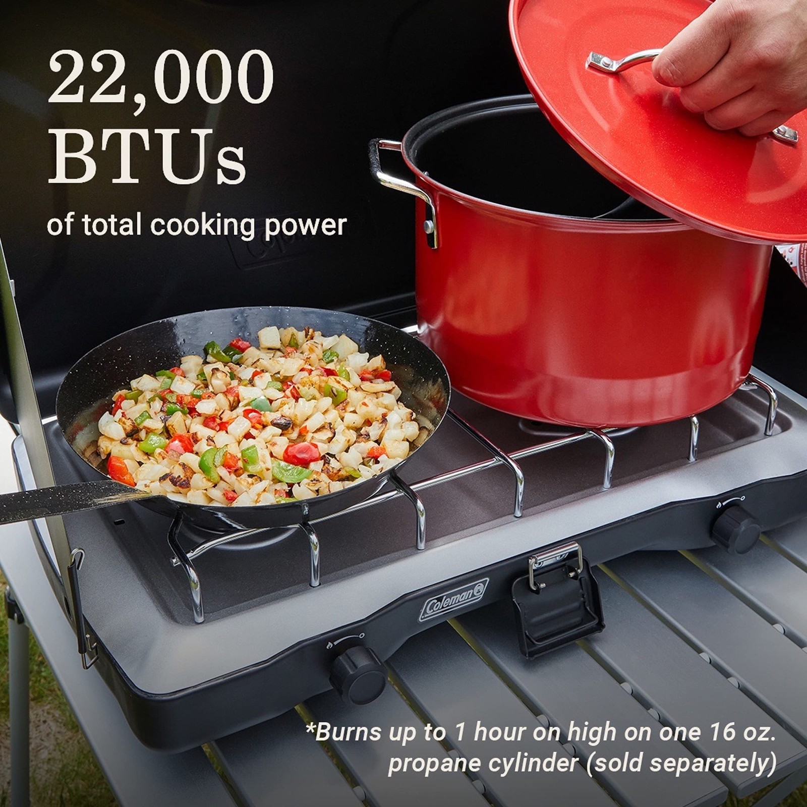 Coleman Triton 2-Burner 15.9 inches;7.8 inches;24.8 inches, Matte Black