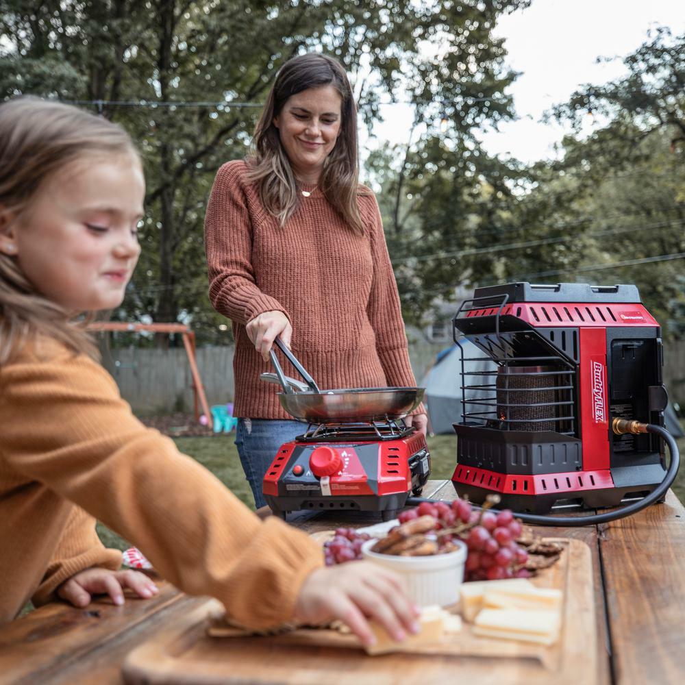 8,000 btu buddy flex cooker electronic ignition outdoor cooking stove portable