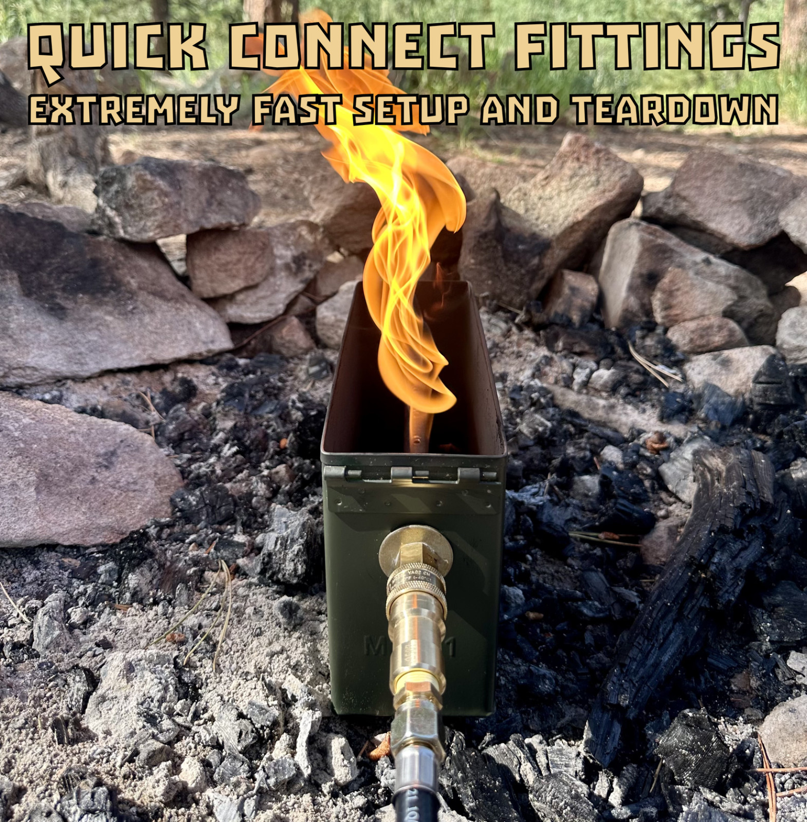 DS Customs Fire Can – Overland & Camping Portable Propane Fire Pit