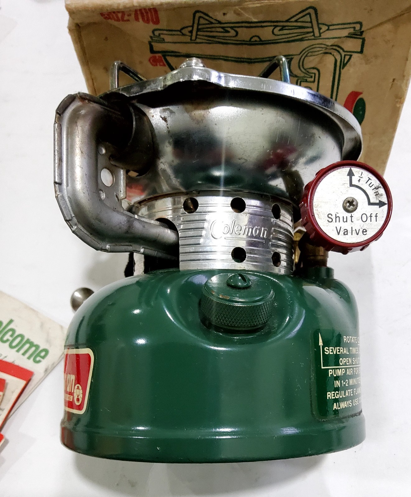 Vintage Coleman 502-700 Sportster Stove in Original Box + the literature