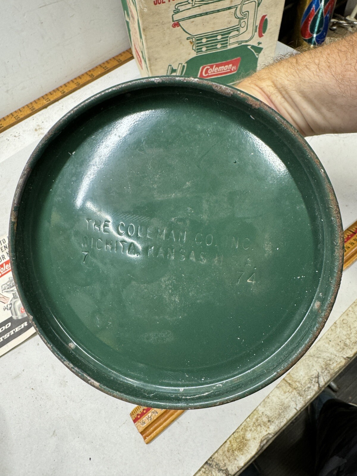 Vintage Coleman 502 Green Sportster Camp Stove With Box