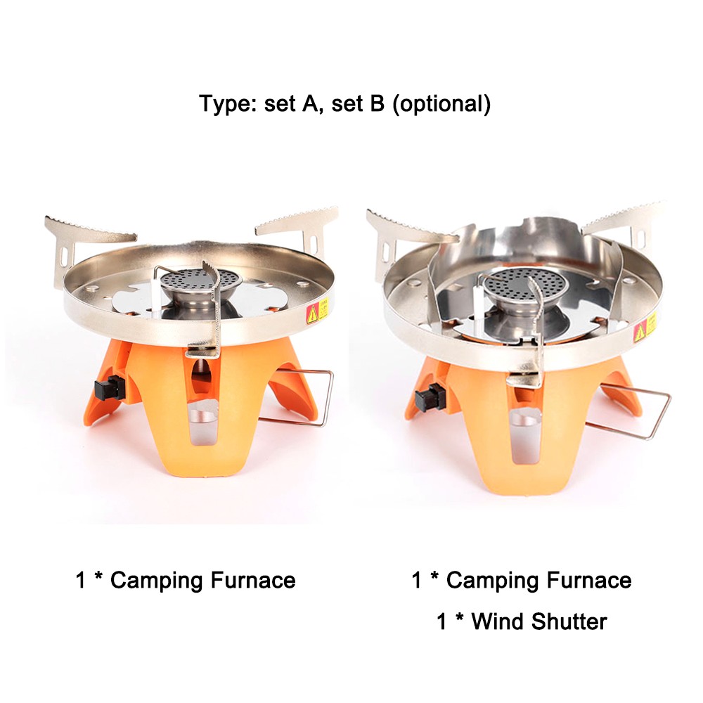 Outdoor Camping Metal Stoves Portable Picnic Barbecue Furnace Windproof QLXT