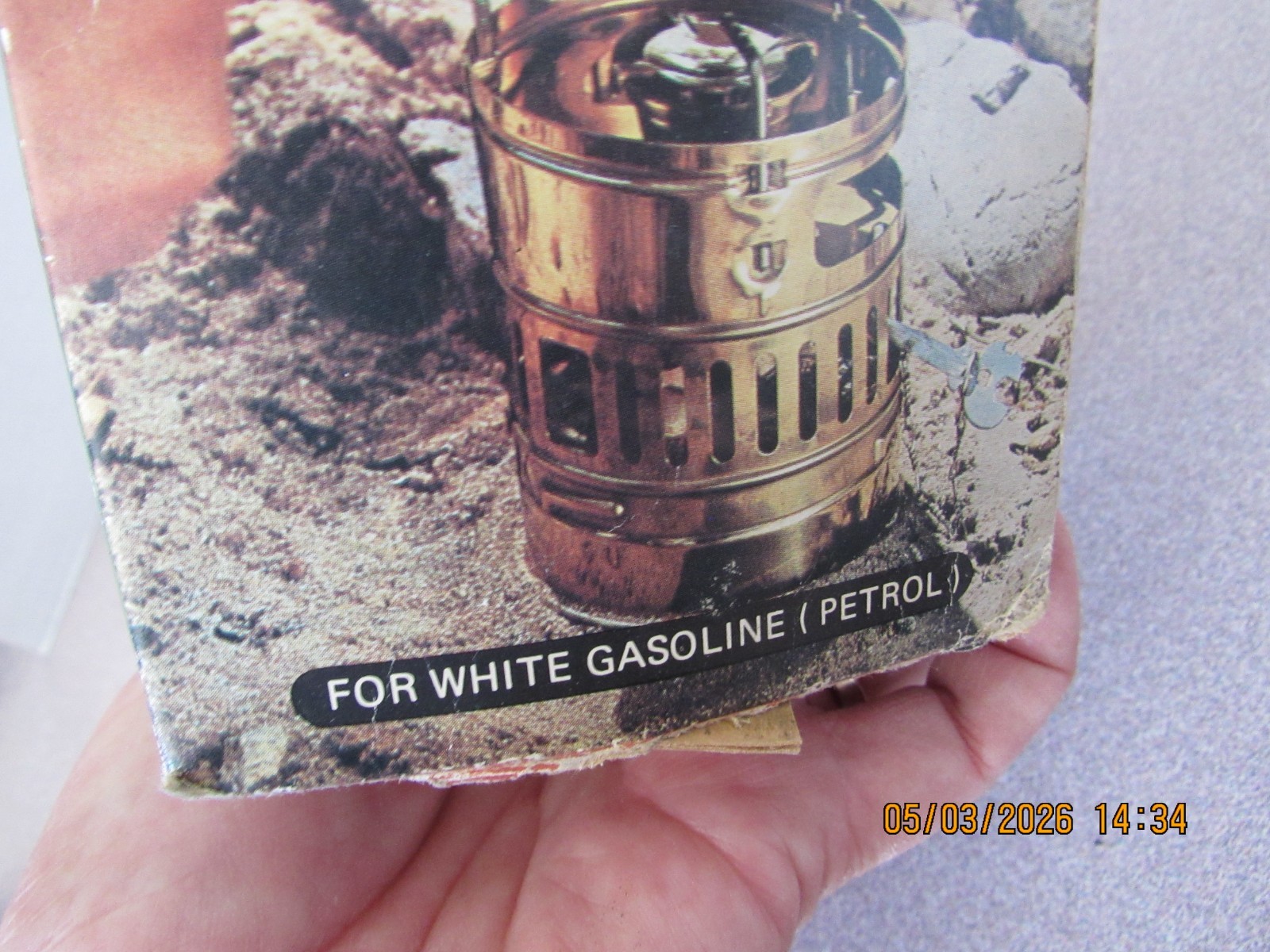 Svea 123 Brass Backpacking Camp Stove Sweden w/ Box