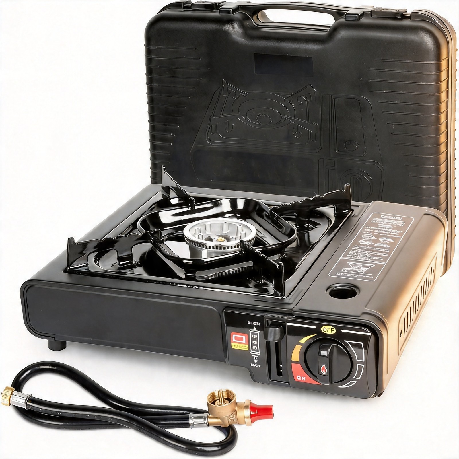 SHINESTAR Dual Fuel Camping Stove Butane Propane 7800 BTU w/ Carrying Case
