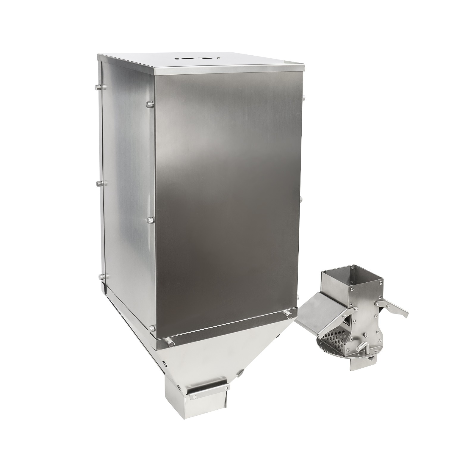 SOTECH Outdoor Pellet Stove Tent Large Silver Camping Stove with Burner & Bin