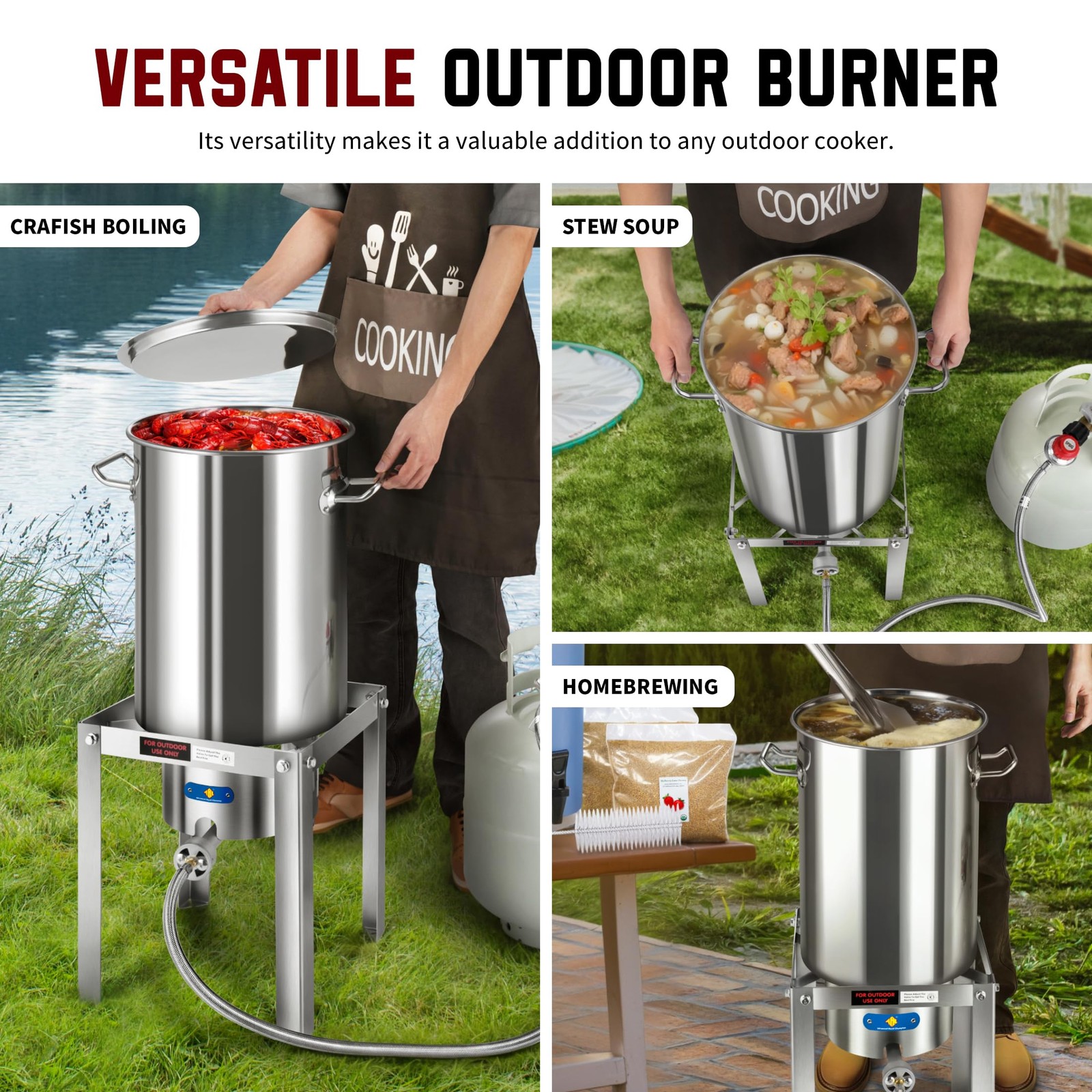 Arc Advanced Royal Champion Arc Propane Burner 55000Btu Stainless Steel Gas