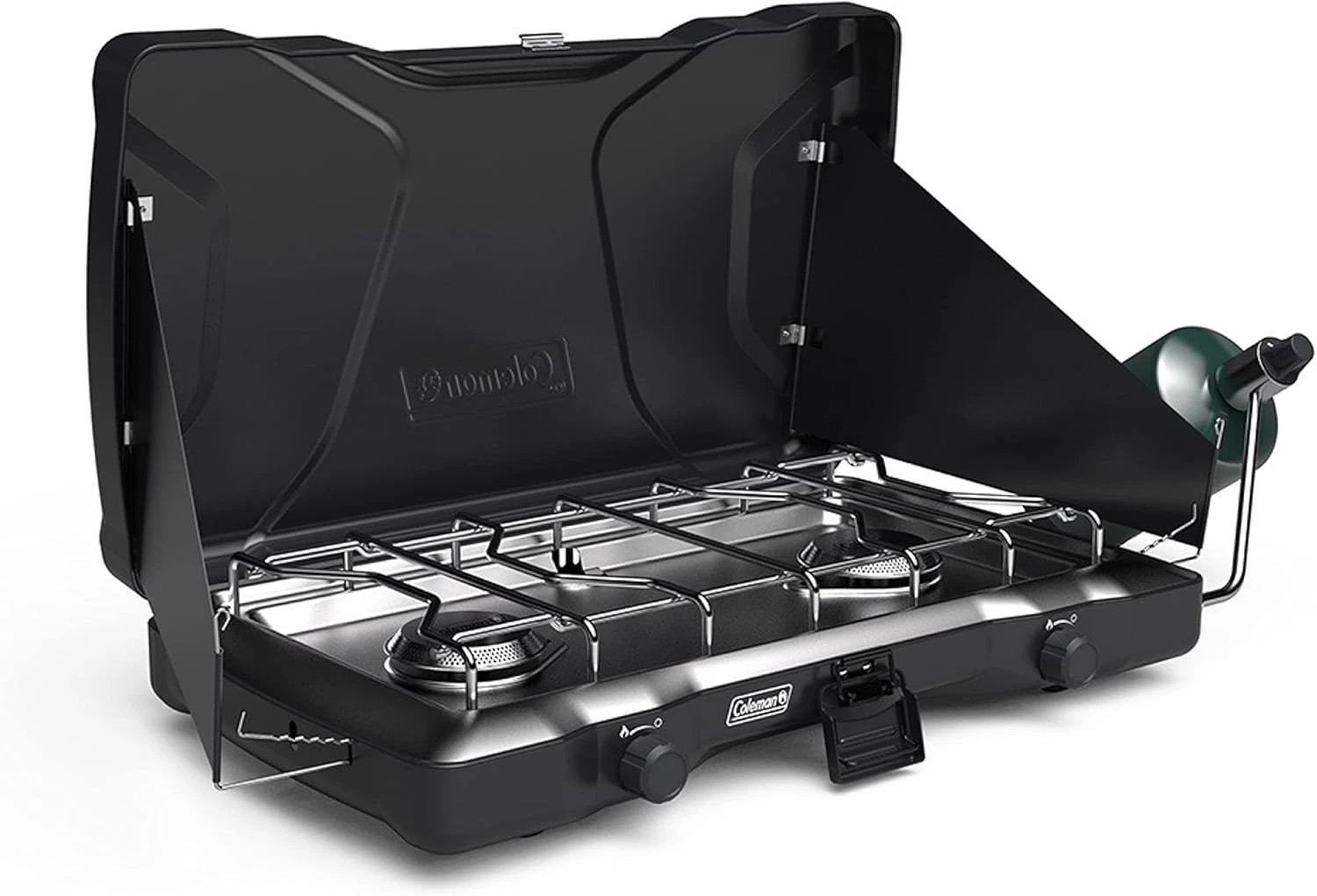 Versatile Coleman Triton 2-Burner Stove with Heavy-Duty Design & High Output