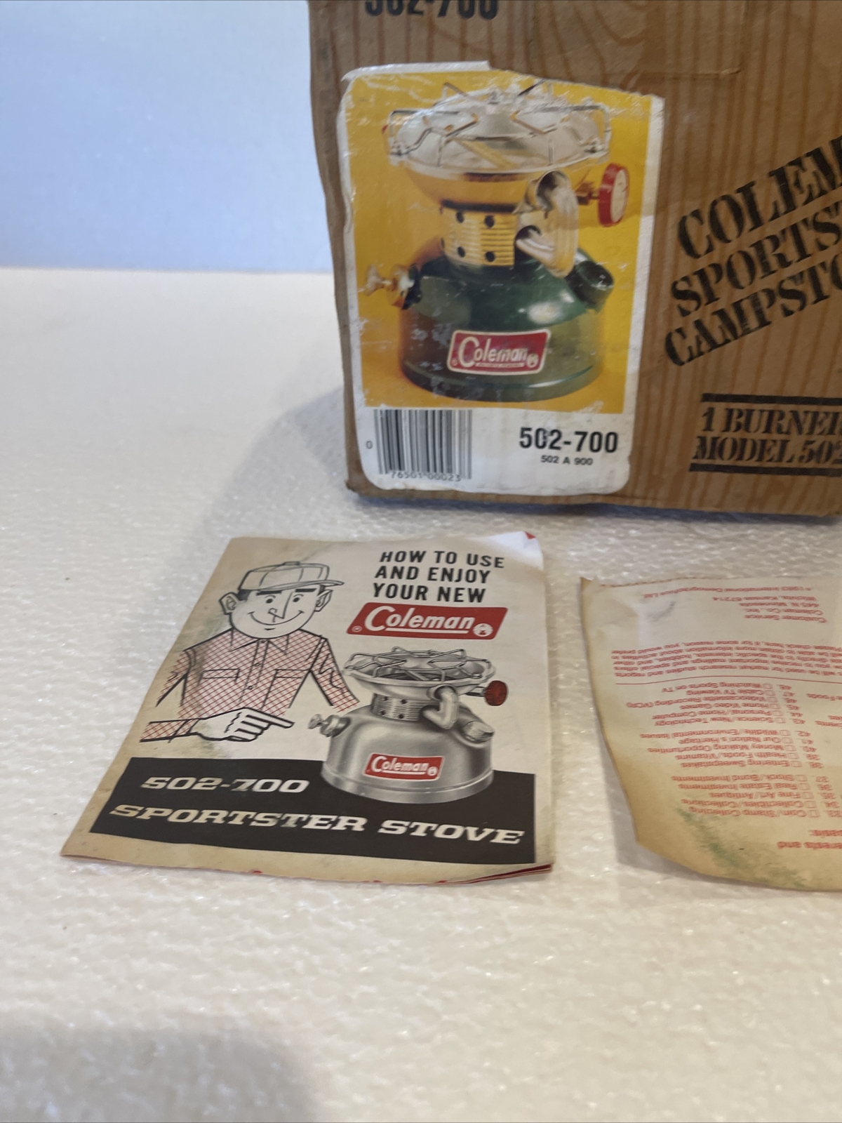 Coleman 502-700 Sportster Campstove. In Original Box