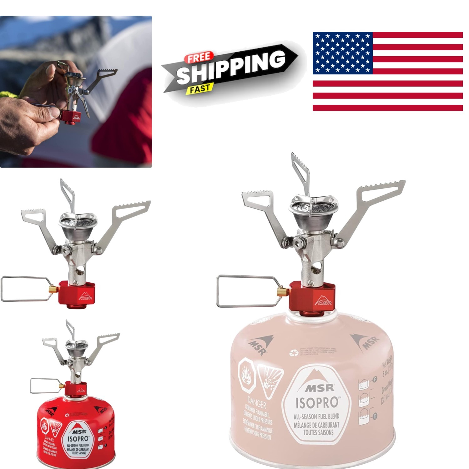 Durable Aluminum Outdoor Stove 1.7×1.3×3.1 Inch Lightweight for Minimalist Trips