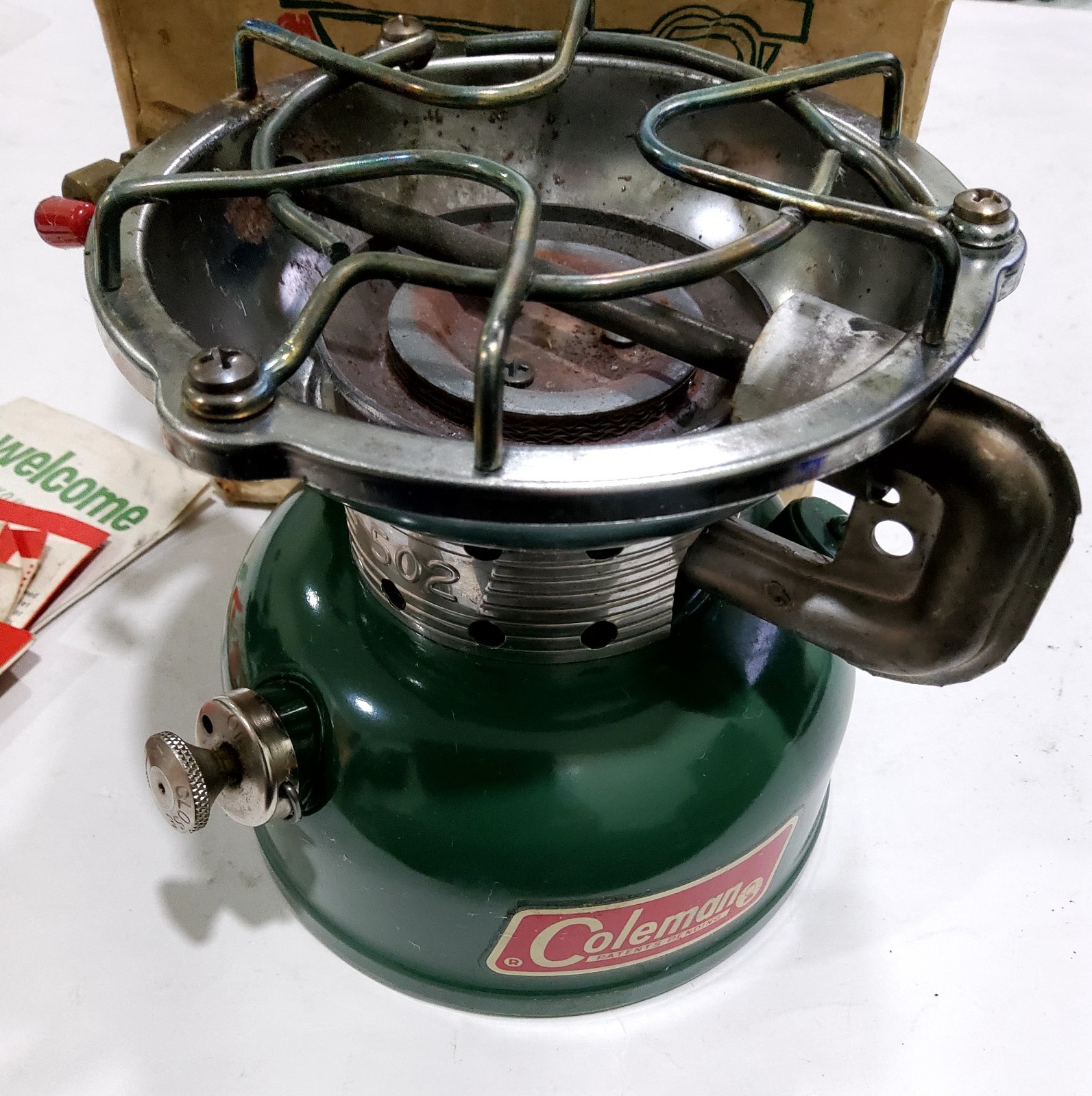 Vintage Coleman 502-700 Sportster Stove in Original Box + the literature