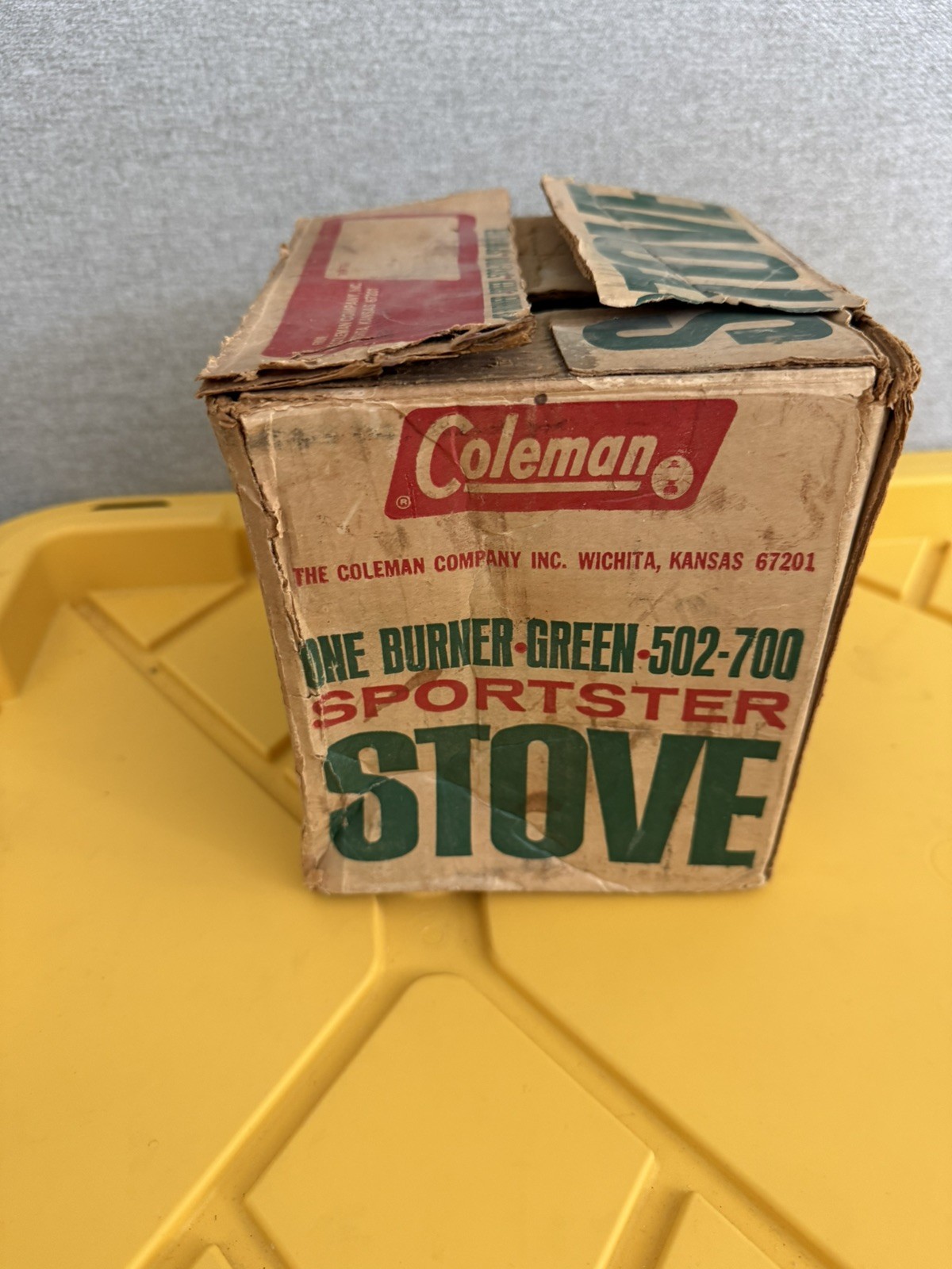 Vintage 1969 Coleman Sportster Single Burner Camp Stove 502-700 Box