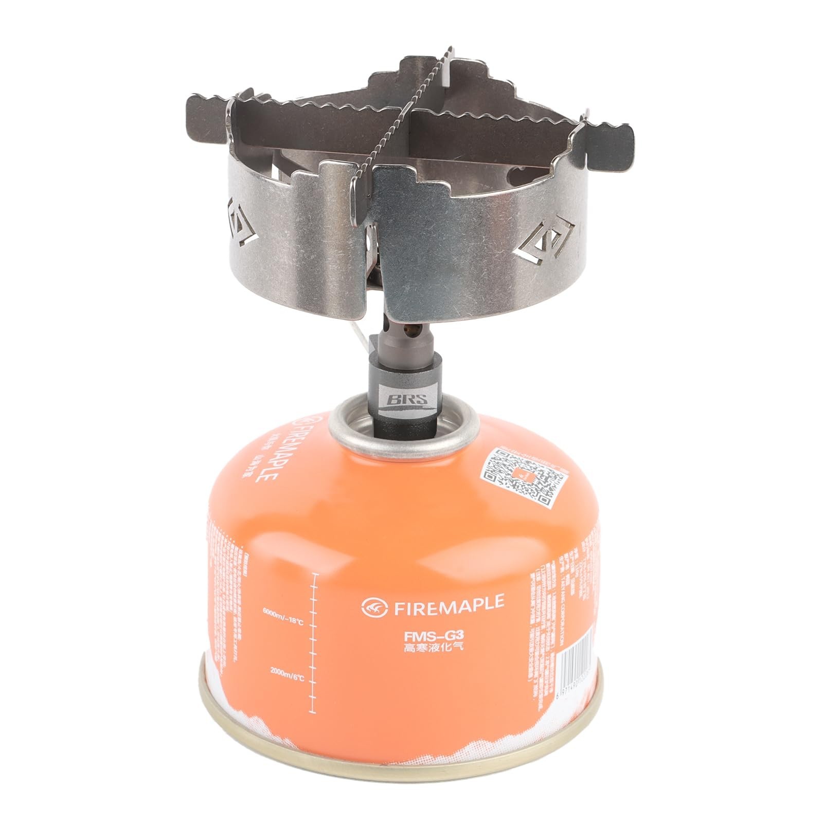 BRS Stove BRS-3000T Stove and Windscreen Ring Combo Set with Cross-stand Tita…