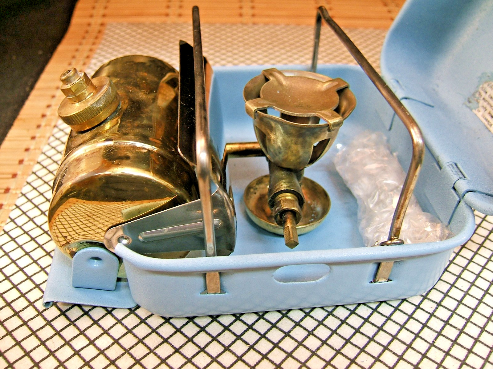 OPTIMUS 8R SWEDEN MADE GASOLINE FUELED SINGLE BURNER BACKPACKING CAMP COOK STOVE