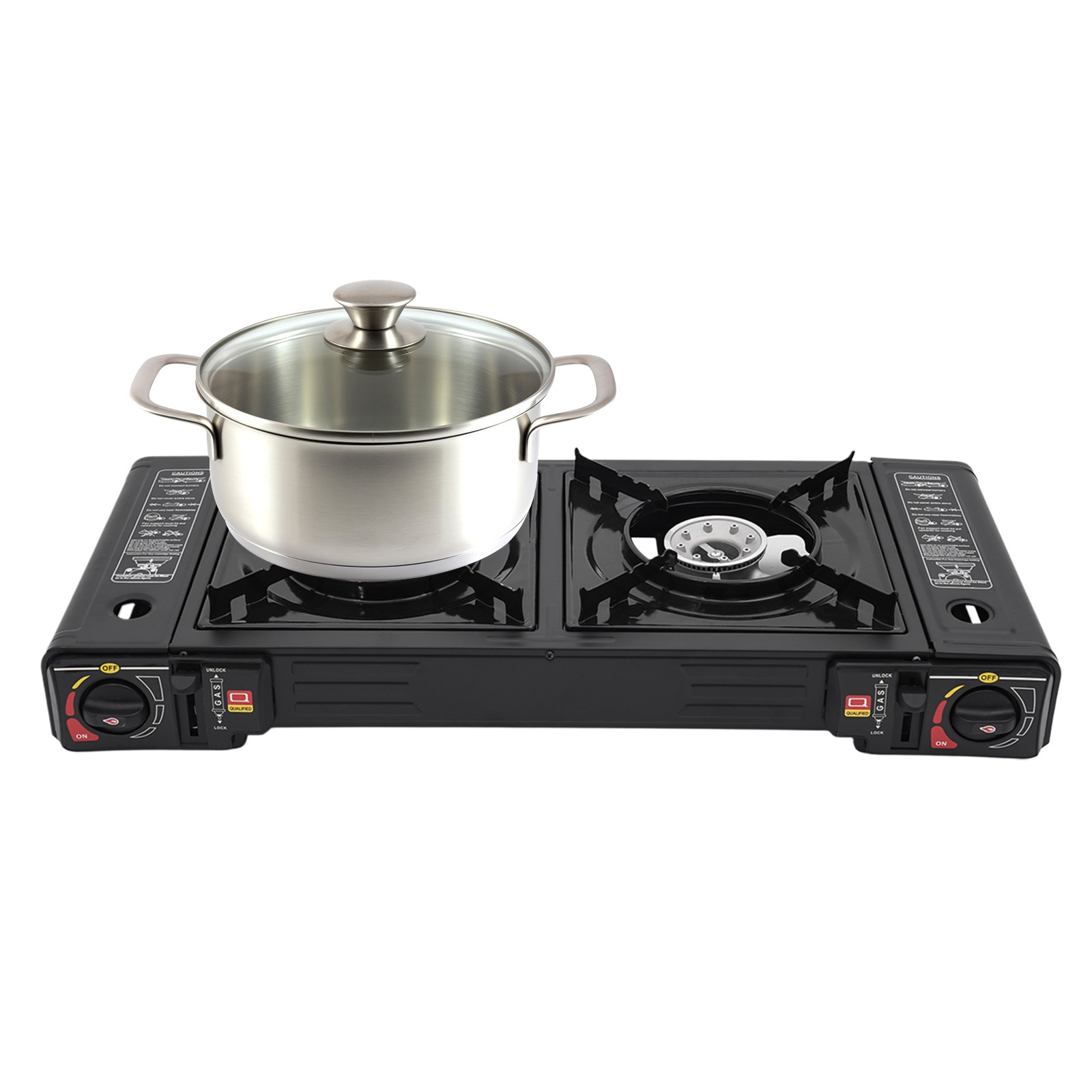 Double Burner Butane Stove Camping Stove Butane for indoor and outdoor use