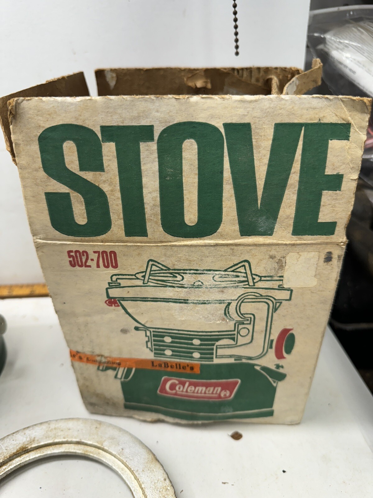 Vintage Coleman 502 Green Sportster Camp Stove With Box
