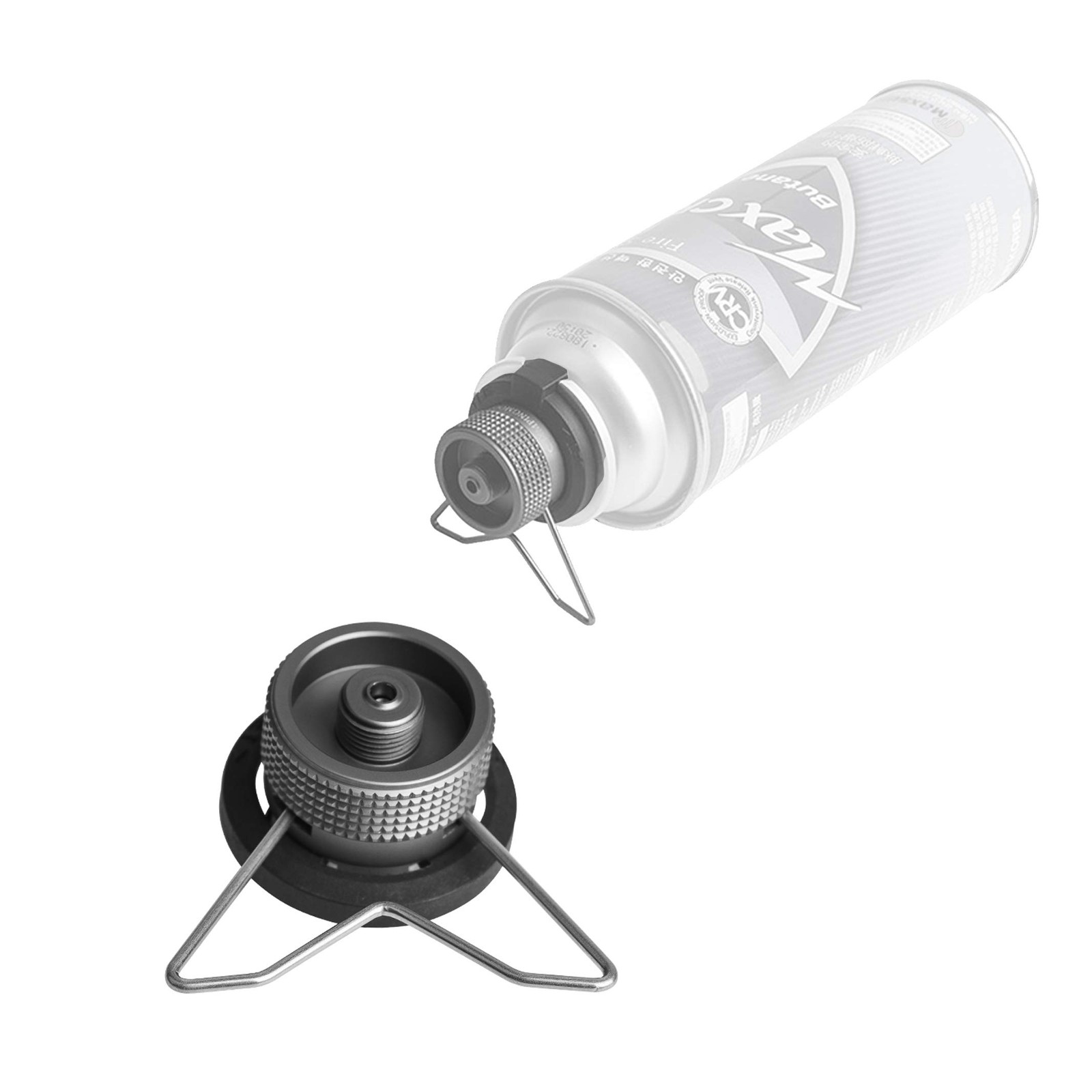 CAMPINGMOON Butane Canister Adapter Camping Grill Gas Stove Adapter(Safety stand