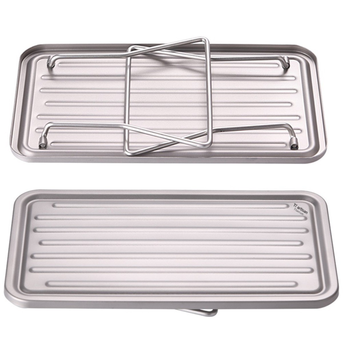 Companion Lightweight Titanium Foldable Table And BBQ Grill Outdoor Cooking