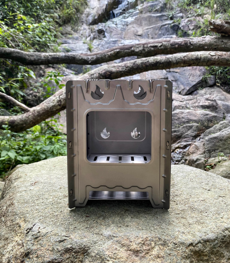 Boundless Voyage Titanium Multi Fuel Portable Wood Burning Stove