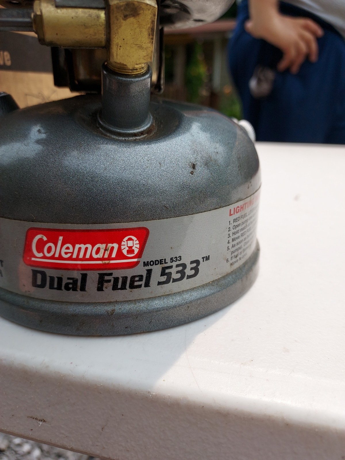 Coleman Dual Fuel Sportster II model 533 One Burner Camp Stove 2002