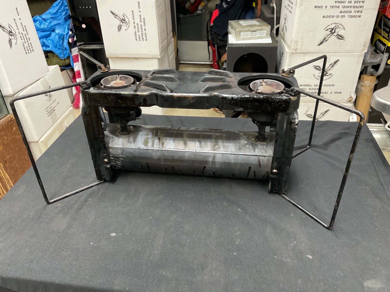 VINTAGE US MILITARY COLEMAN TWO BURNERS STOVE MODEL 523 USA MADE