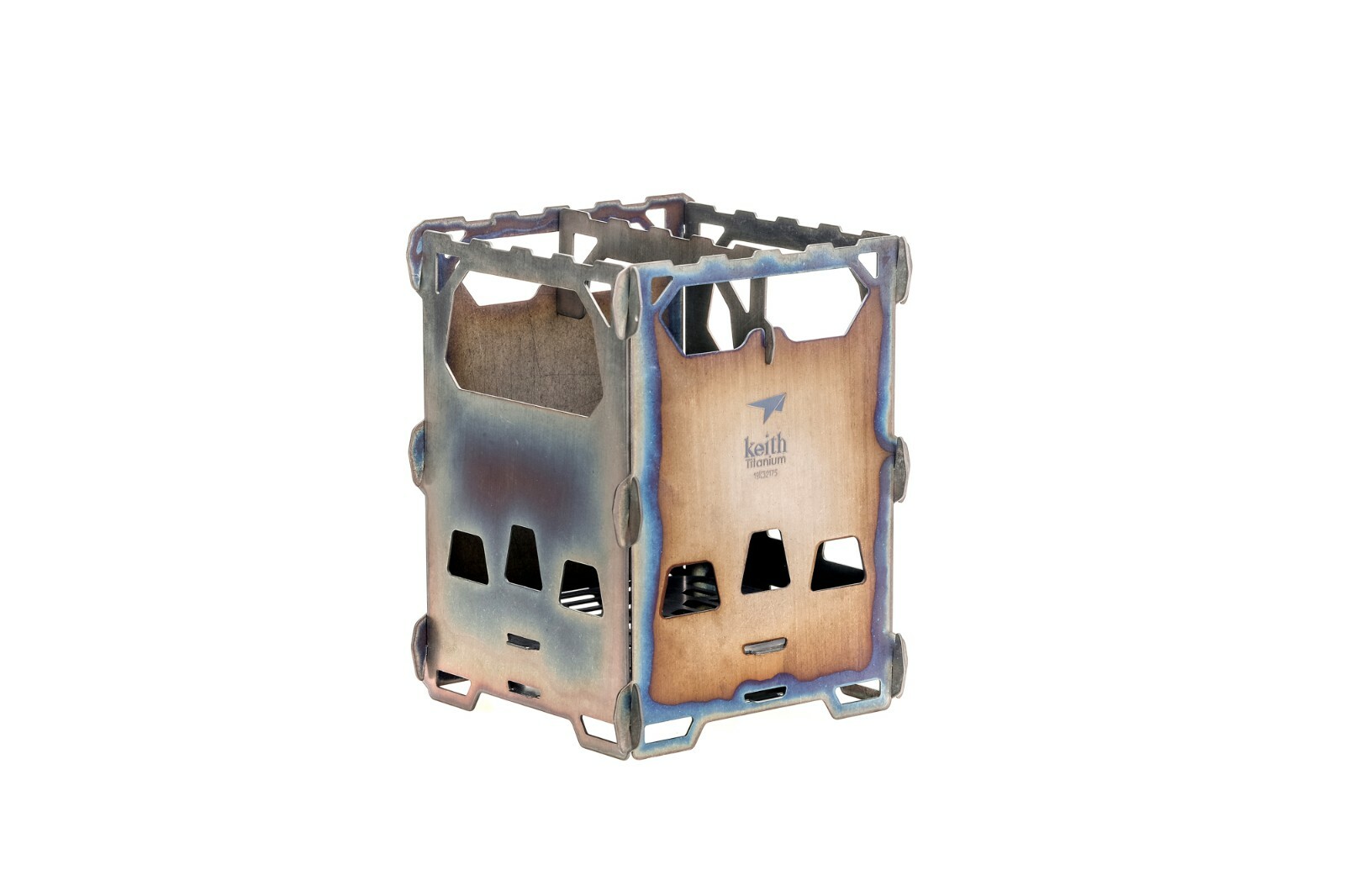 Keith Titanium Alloy Ti2201 Backpacking Wood Stove(Custom Storage Sack Included)