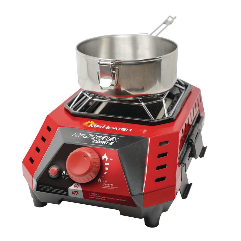 8,000 btu buddy flex cooker electronic ignition outdoor cooking stove portable