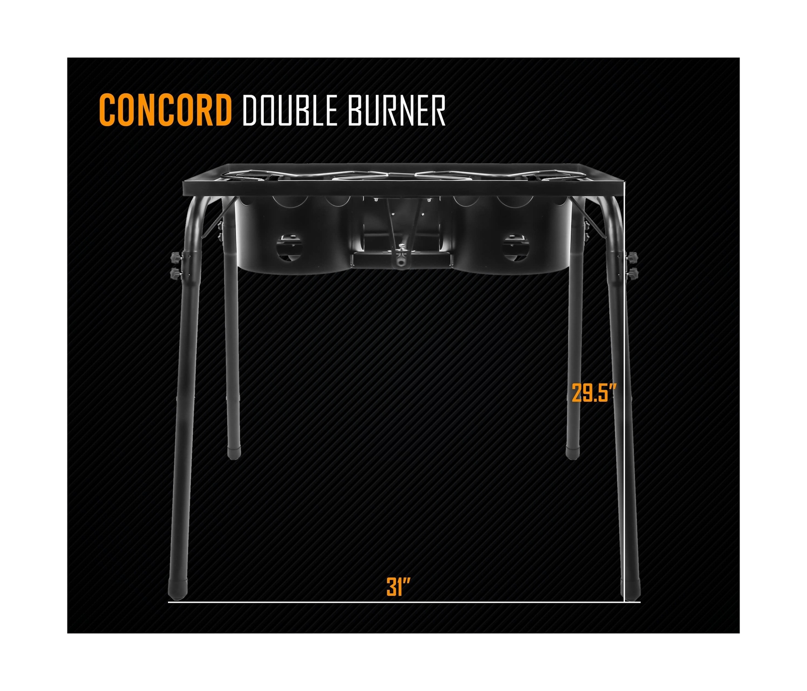 Concord Double Propane Burner, Outdoor 2 Burner Camping Stove for Cooking/Hom…