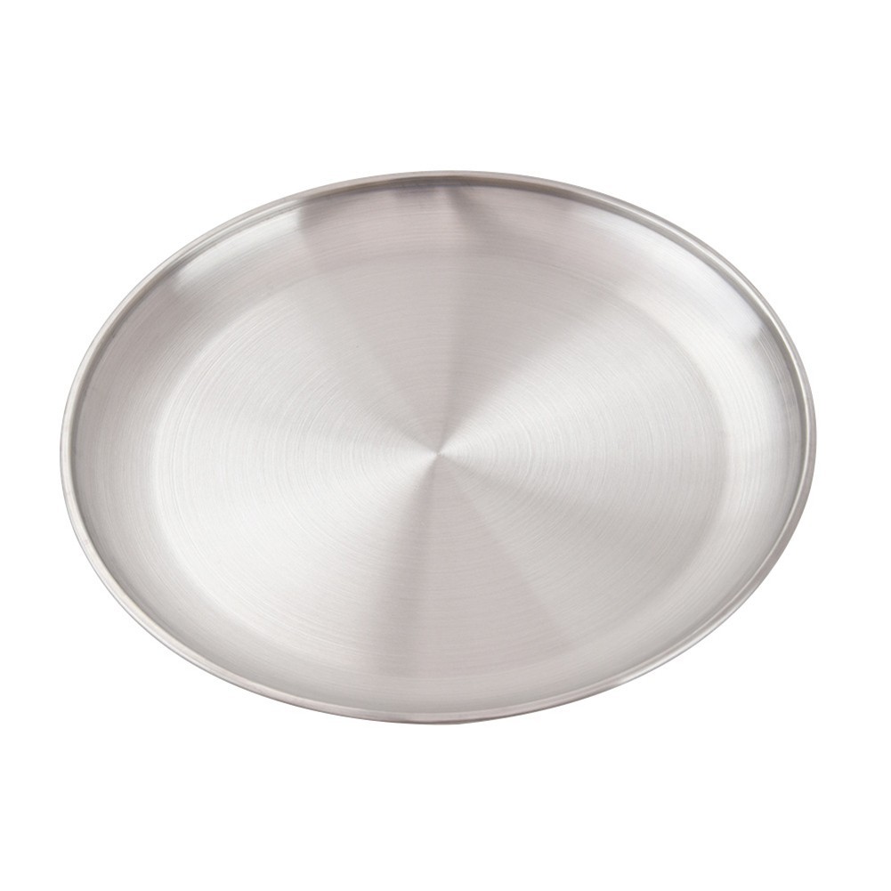 2pcs Stainless Steel For Camping Plates for Outdoor Kitchen and Picnics