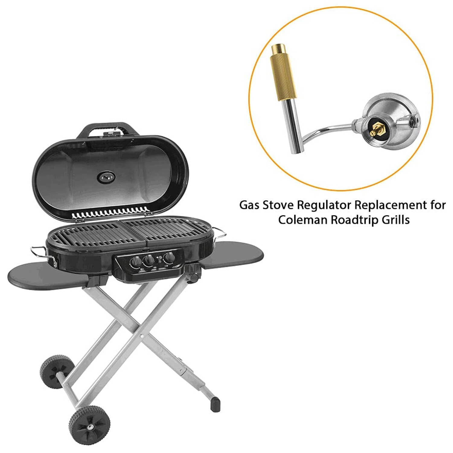 AJinTeby Roadtrip Grill Regulator Gas Propane Adapter Regulator for Coleman, …