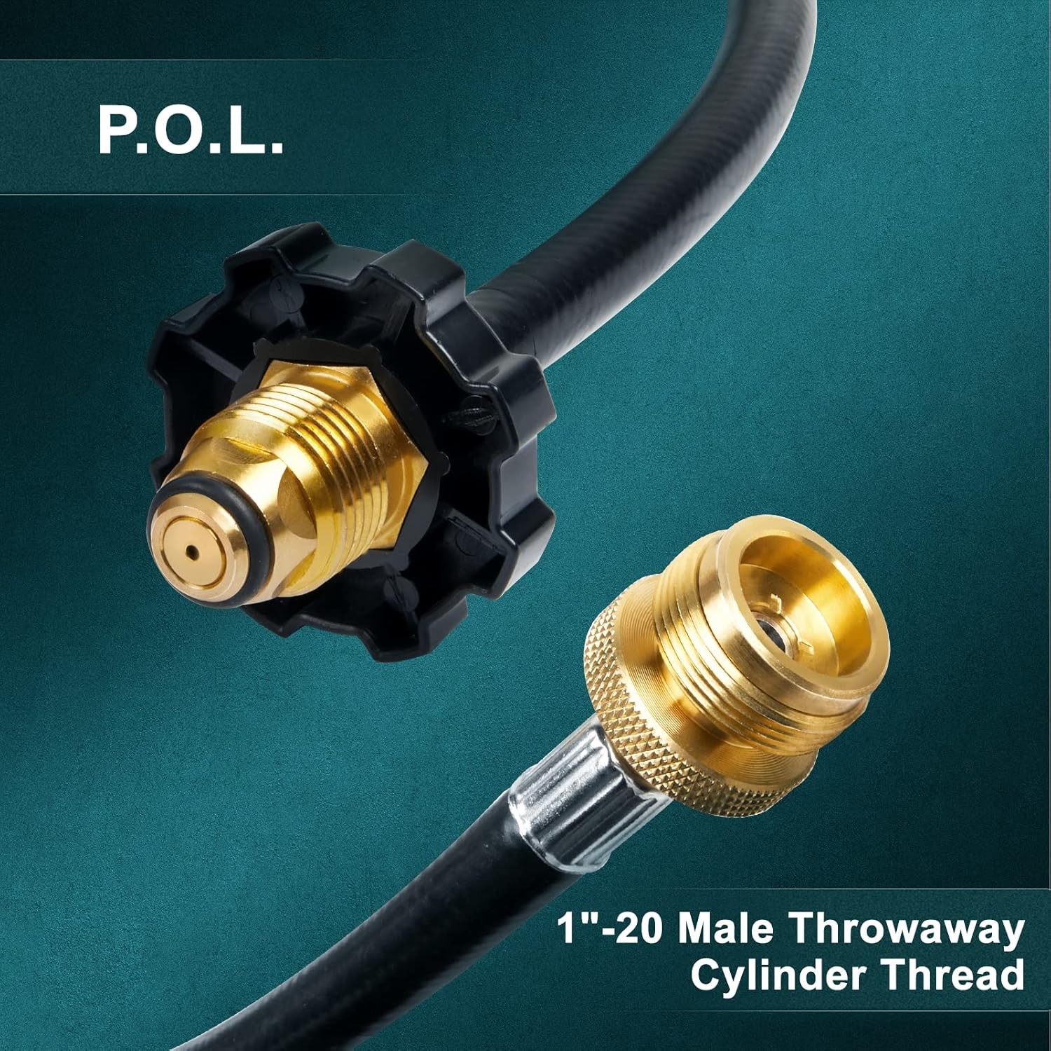 GASPRO 18-Foot Propane Hose Adapter, Compatible with Mr. Heater Buddy 18 Feet